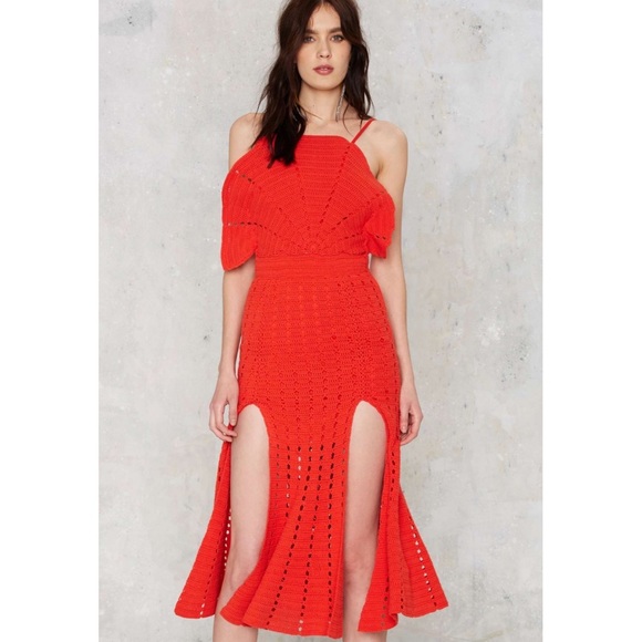 Alice McCall Dresses & Skirts - Alice McCall Red Crochet Dress